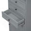 Grande armoire de rangement avec 3 tiroirs et tablettes réglables pour la salle de bain-115327409