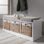 Hudson Oaks Polyester Blend Upholstered Storage Bench-36300127-36300126