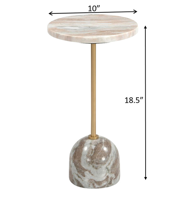 Table basse en marbre taupe Poise