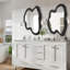 Miroir mural en bois massif-16764212-16764213