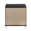 Metallic 2-Drawer Nightstand
