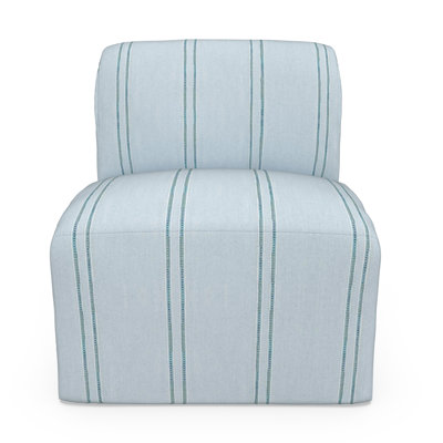 Eliana Outdoor Armless Lounge Chair with Sunbrella Fabric