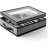 Flatware & Utensil Storage - Durable Silverware Storage Box With Padded Dividers, 5 Compartment Flatware Storage Case, Grey