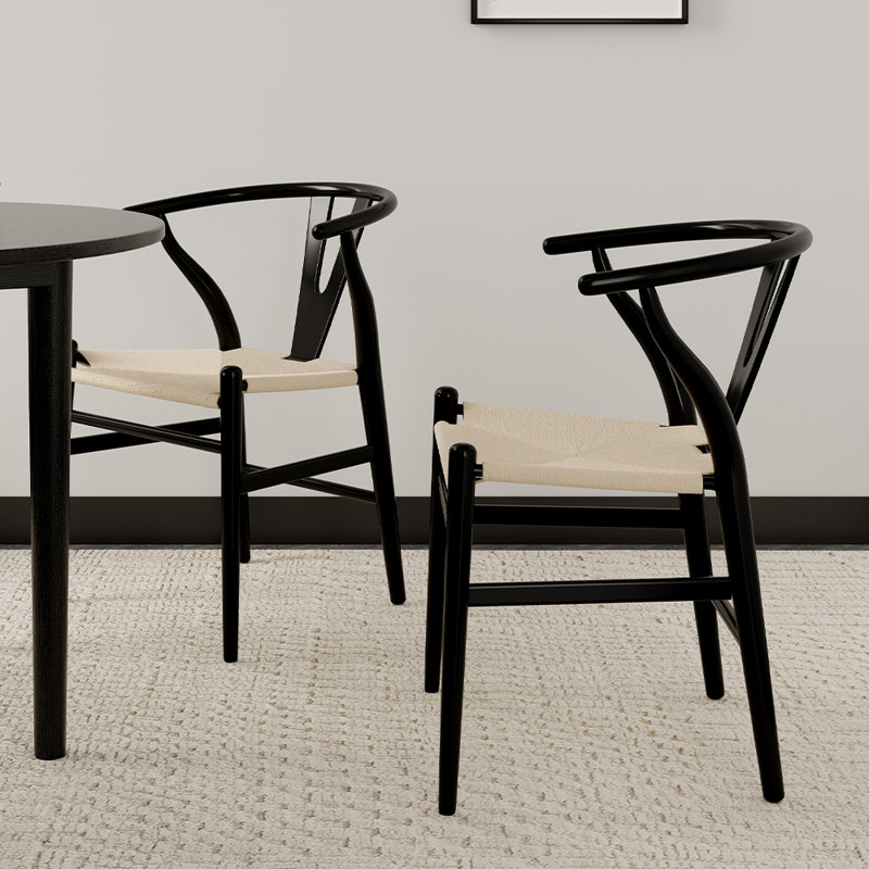 Dining Chair in Oak, Black