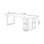 Bureau rectangulaire en bois massif noyer clair-109514468