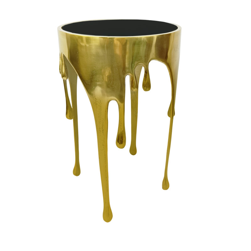 Table d'appoint 24,75 po, Doré