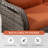 Wicker Outdoor Patio Sofa-1157918762