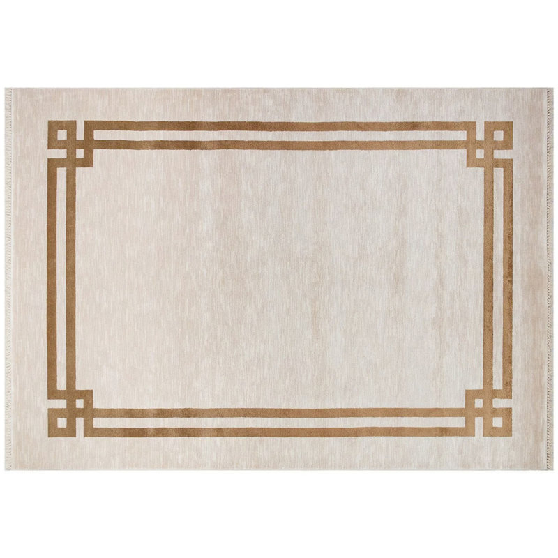 Mavera Viscose Geometric Indoor Rug, Rectangle 5'3" x 7'7"