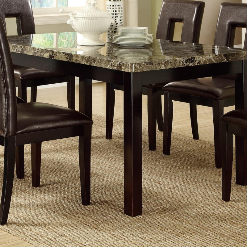Dining Table Faux Marble Top