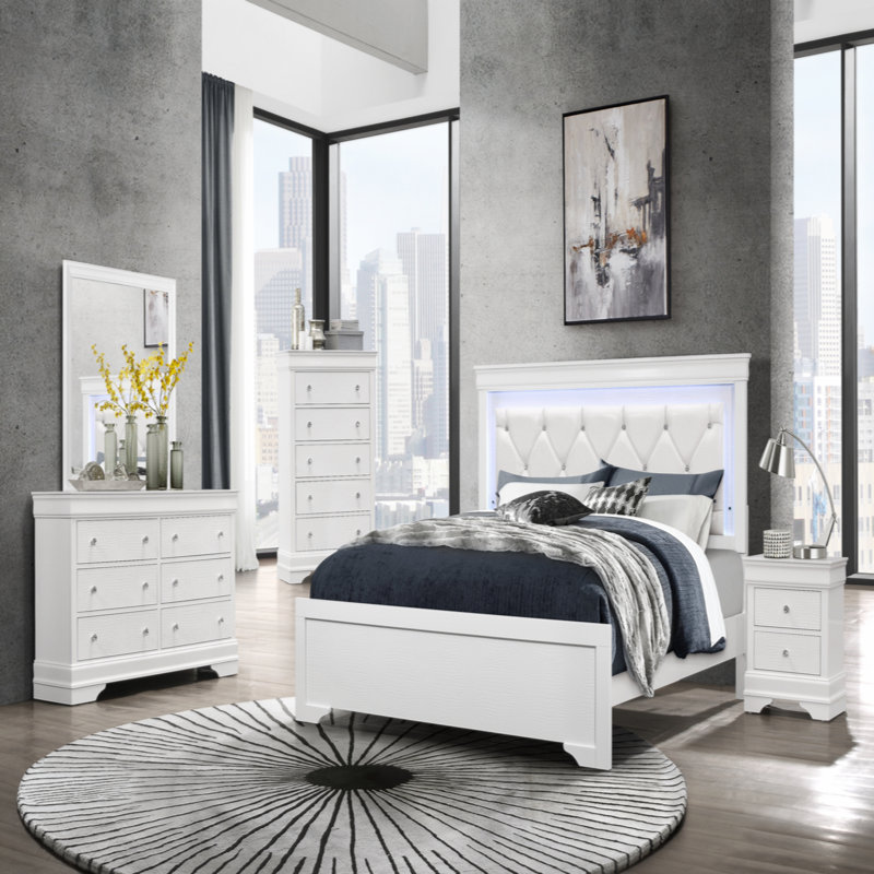 Commode en métal, Blanc