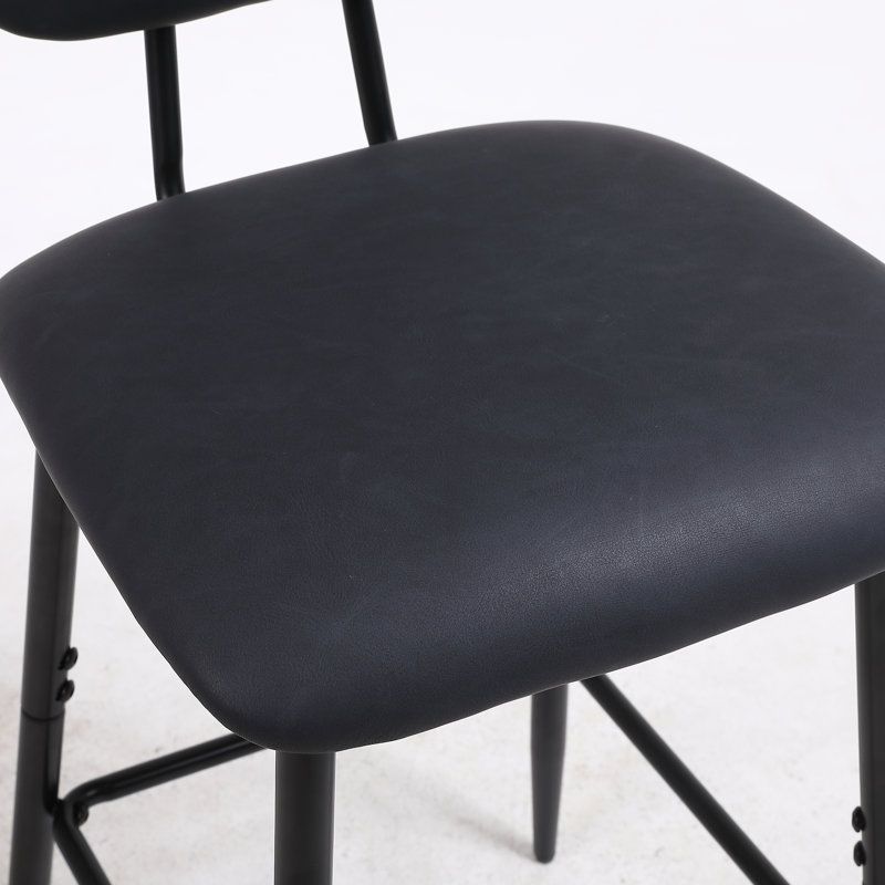 Tabouret de comptoir Kartez 26, Noir