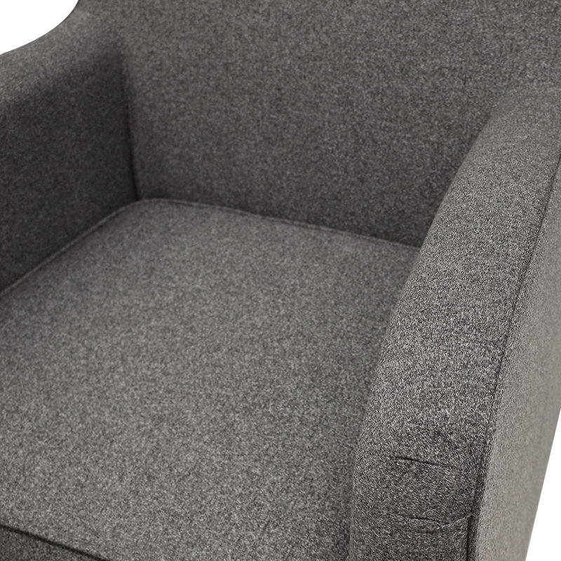Larrabee 28.25" Wide Polyester Blend Armchair, Terrace Granite