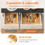Grand range-couteaux extensible réglable pour couteaux de cuisine-853463148