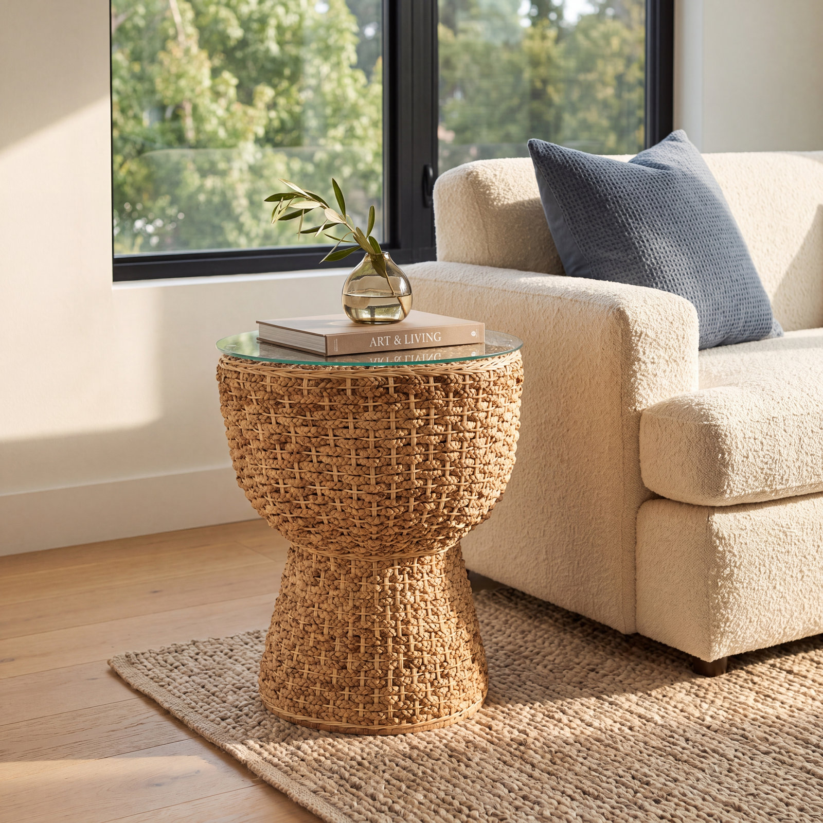 Alza Glass End Table