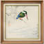 Art martin-pêcheur sur une branche, images d'oiseaux sauvages, impression sur toile encadrée-123462834-123462832