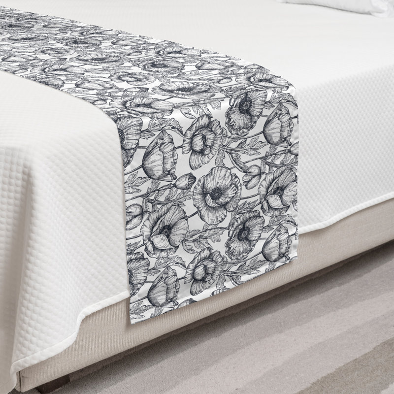 Chemin de lit en polyester, Simple