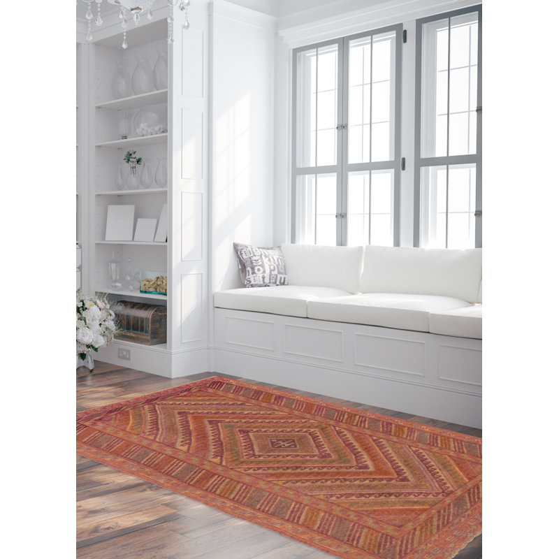 Tapis de couloir unique en laine noué à la main 2 pi 8 po x 6 pi 4 po Jhayden