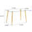 Transparent Glass Tabletop With Strong Golden Legs For A Long-Term Use Modern Minimalist Dining Table Electroplate Leg Assembly-1032477795
