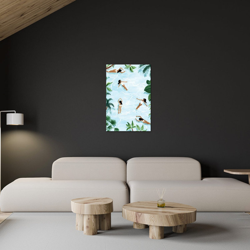 Impression de rêve océanique sur verre acrylique, H 24 po x l 16 po x P 0,25 po