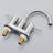 2-handle Bathroom Faucet with Drain Assembly