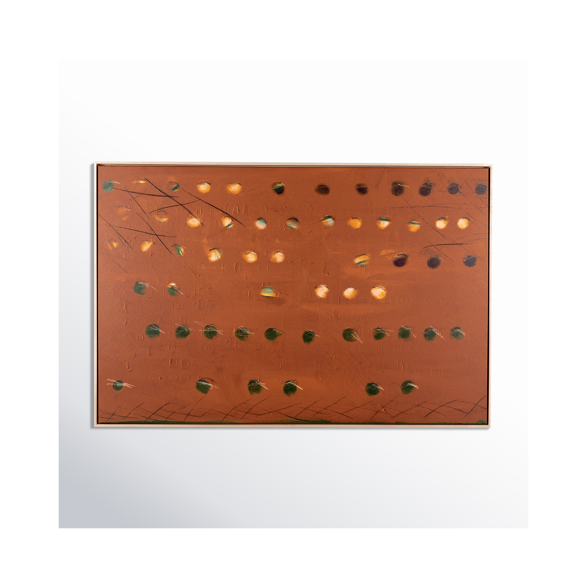 X Spot Rust by Jamie Beckwith, 32" H x 48" W x 2" D