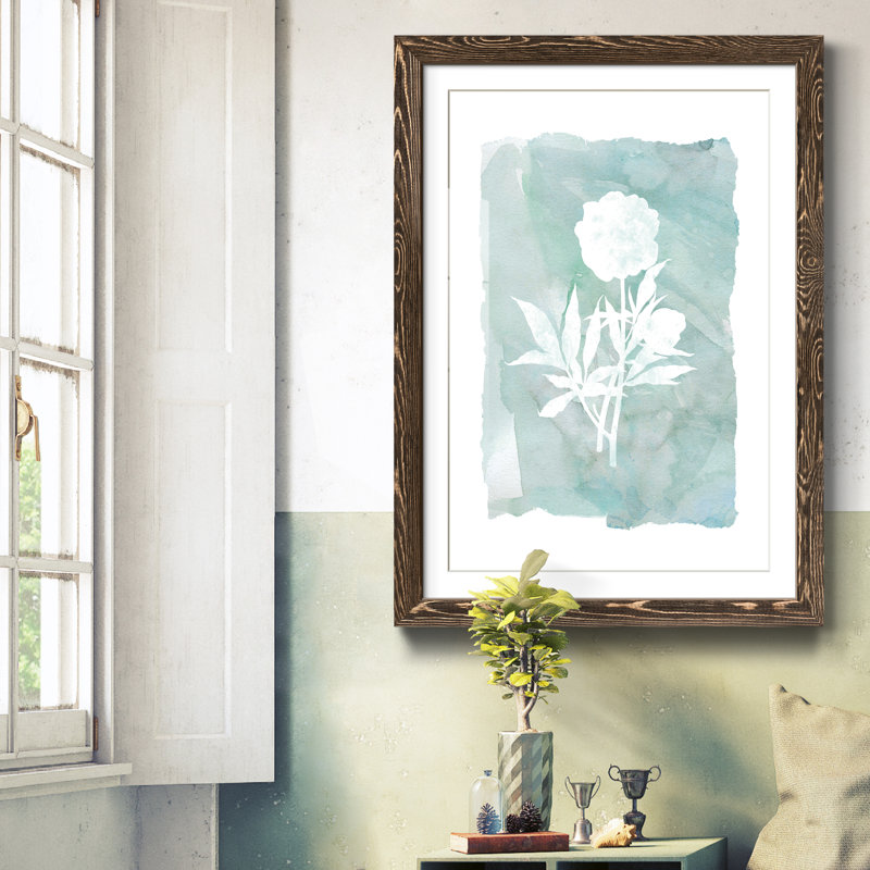 «Sunset Pond I», reproduction d'art sur papier encadré, H 31,5 po x l 23,5 po x P 1,5 po, Papier, cadre noyer