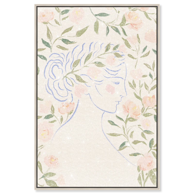 Blooming Hera Print by Oliver Gal, 16"H x 11"W, Silver Floater Frame