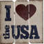 Décoration murale american fierté i love the usa