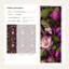 Papier peint mauve à motif floral rétro