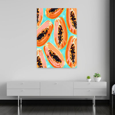 Art contemporain avec fruits colorés