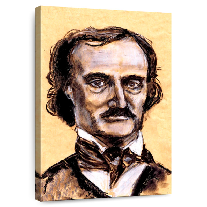 Classic Edgar Allan Poe, 51" H x 34" W