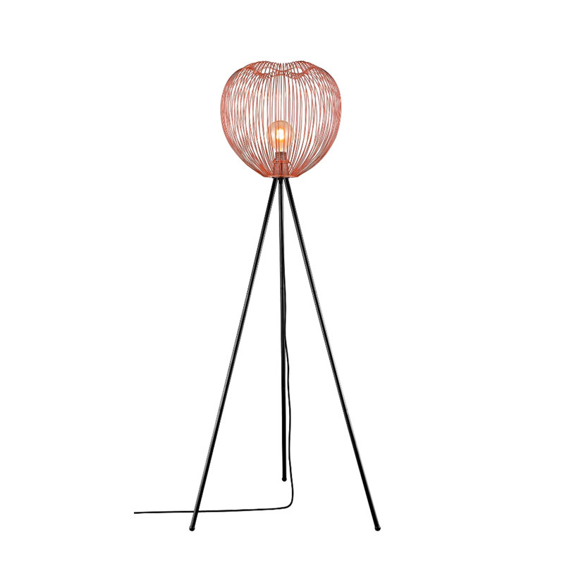 Marez 160cm Tripod Floor Lamp, Copper