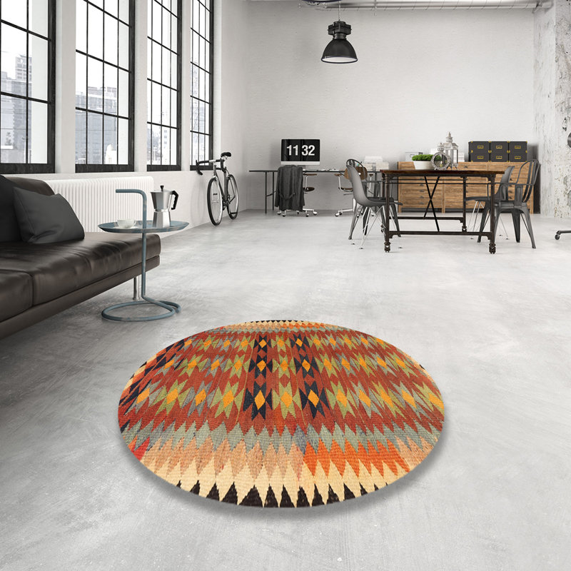 Yetter Southwestern Indoor Rug, Round 4'