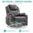 Zyriana Upholstered Heated Massage Chair-2039988577
