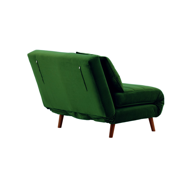 Rolen 2 Seater Sleeper, Green, Reddish Brown