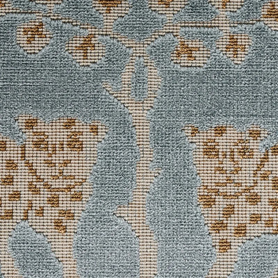 Woodland Leopard Velvet Fabric