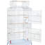 Color 35cm Steel Play Top Floor Bird Cage with Wheels-1508524455