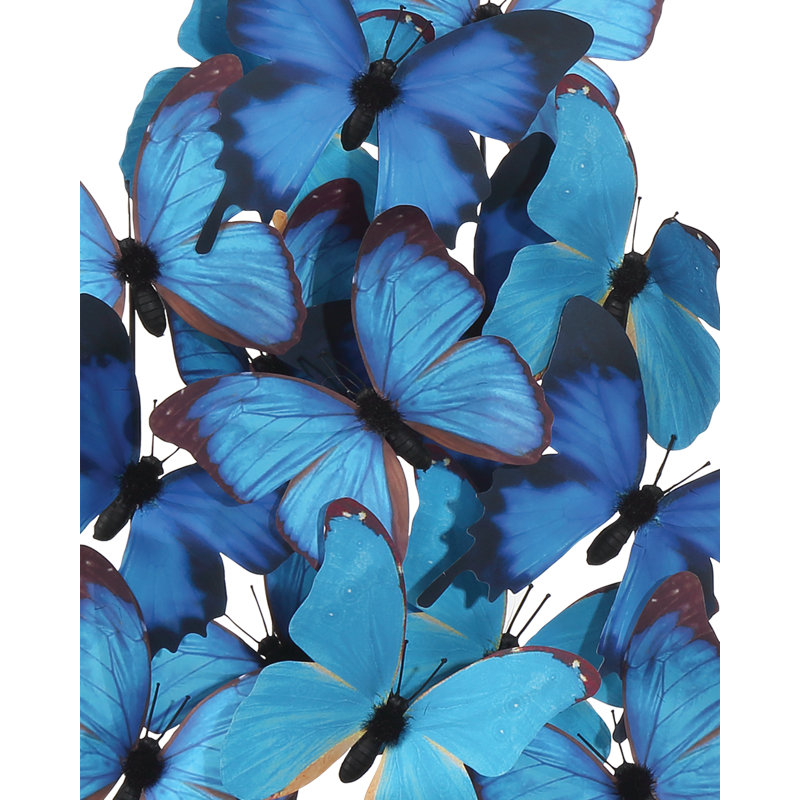 Rue De Bac Large Butterflies, 13" H x 10.5'' W x 7.25'' D