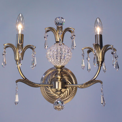 Lampe murale bougie 2 lumières Sharon