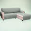 Housse de canapé réversible en forme de L - Housse de canapé modulaire Protection and Elegance-392722886-392722940