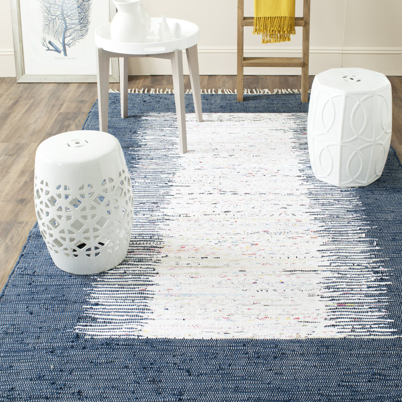 Ceniceros Cotton Hand Woven Area Rug, Rectangle 122 x 183 cm
