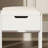 White, Vanity Table With Light And Mirror, Built-In Power Outlet + Multi-Layer Storage Shelves, Bedroom Dressing And Storage Integrated Vanity Table.