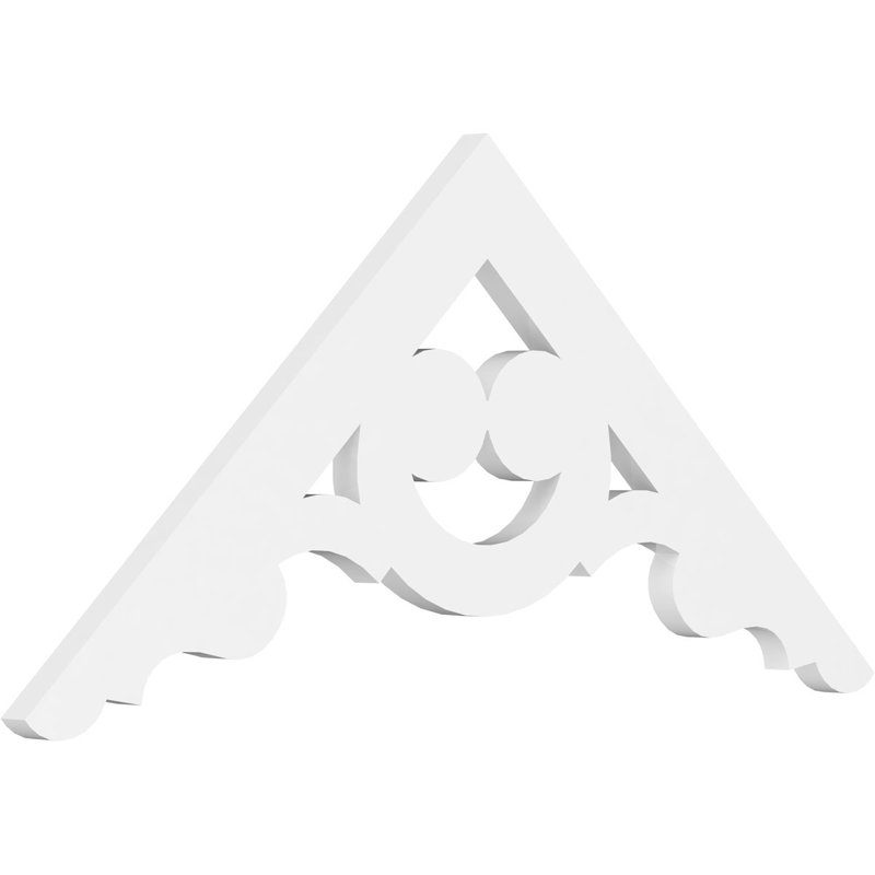 Robin Signature Urethane Gable Pediment, Primed Tan, 16.5"H x 36"W, 11/12