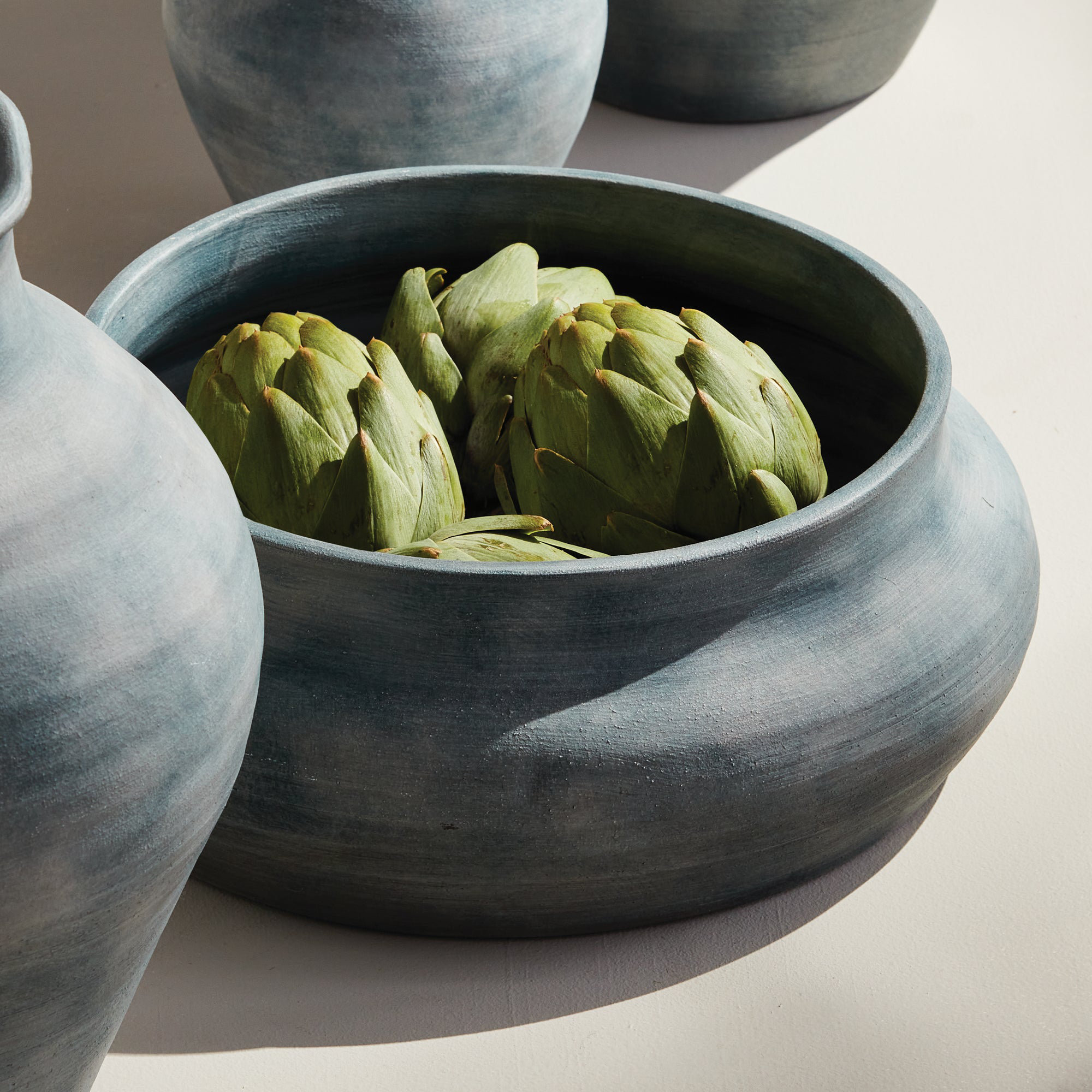 Amalie Decorative Bowl 1, Washed Blue