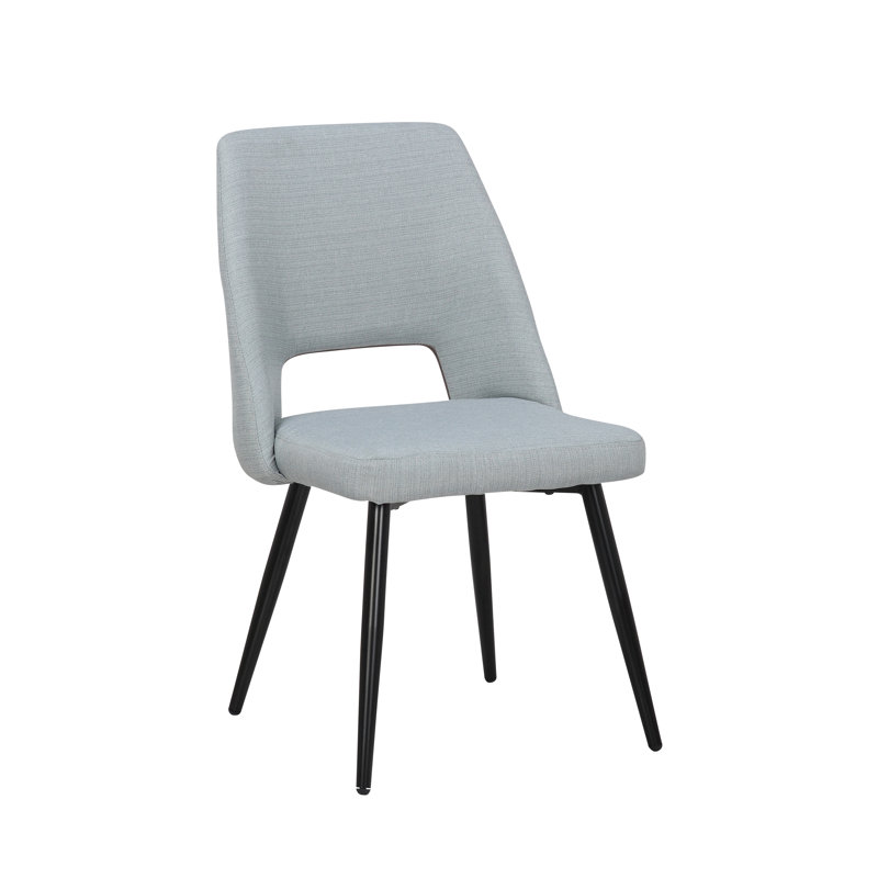 Chaise d'appoint Alizai, Bleu gris