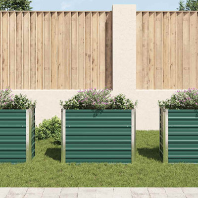 Raised Garden Bed Raised Flower Bed Galvanized Steel Planter 