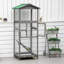 Cage à oiseaux en bois pour perroquet Pawhut