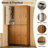 70.9" H 2-Tier Wood Storage Locker with Independently Locking Compartments-136160102