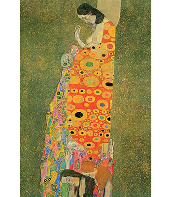 « abandonnée espère » par gustav klimt,, impression