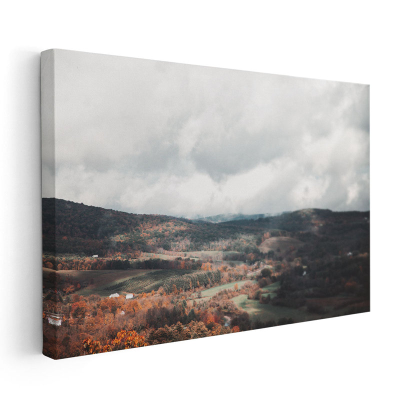 Autumn Hills II - reproduction d'art sur toile, H 20 po x l 30 po